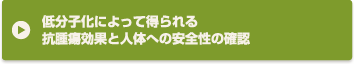 低分子化によって得られる抗腫瘍効果と人体への安全性の確認