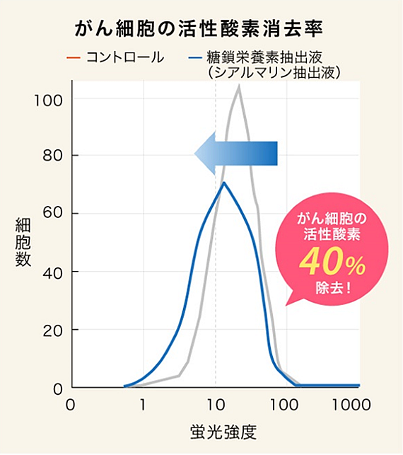 がん細胞内の活性酸素を消去
