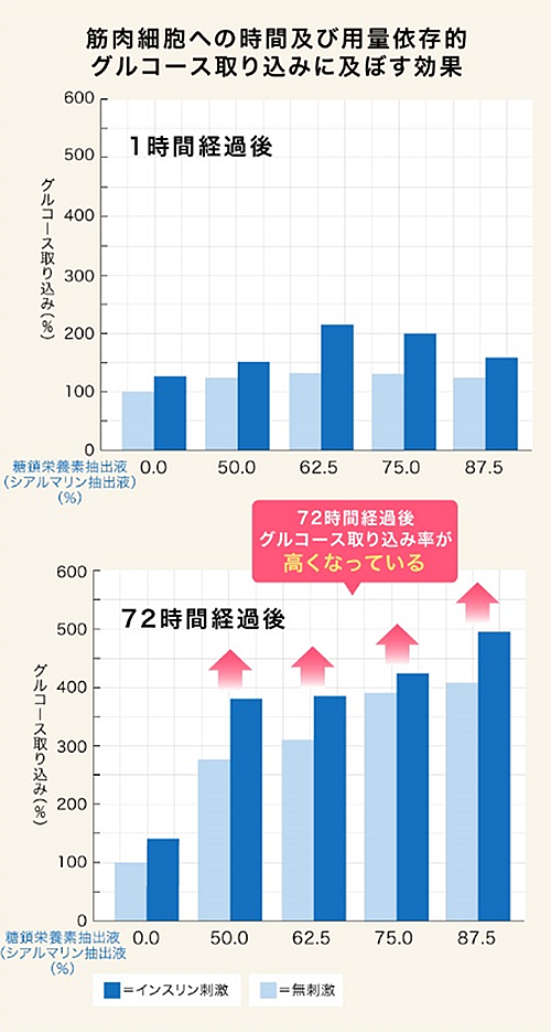 ブドウ糖の取り込み増強